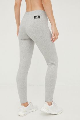 adidas colanti femei, culoarea gri, melanj