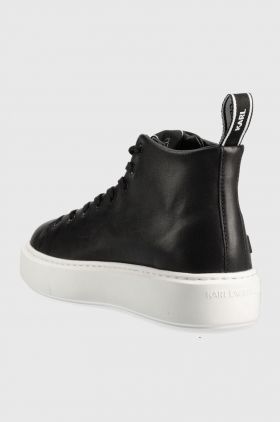 Karl Lagerfeld sneakers din piele MAXI KUP culoarea negru KL62255A