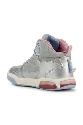 Geox sneakers pentru copii culoarea argintiu