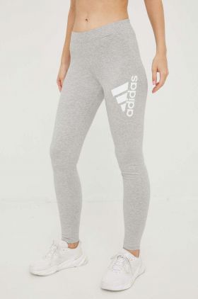 adidas colanti femei, culoarea gri, melanj