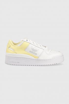 adidas Originals sneakers din piele Forum Bold culoarea alb