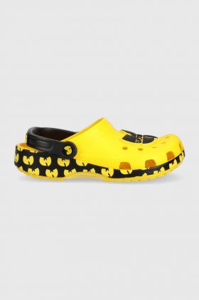 Crocs slapi copii culoarea galben