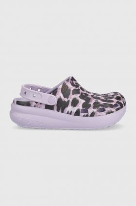 Crocs slapi copii culoarea violet