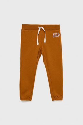 GAP pantaloni de trening pentru copii culoarea portocaliu, cu imprimeu