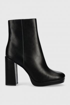 Steve Madden botine Main femei, culoarea negru, cu toc drept
