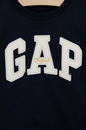 GAP bluza copii culoarea bordo, cu imprimeu