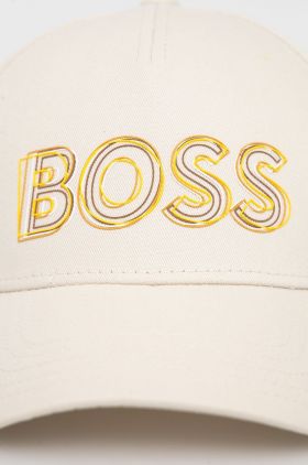 BOSS sapca din bumbac Boss Athleisure cu imprimeu