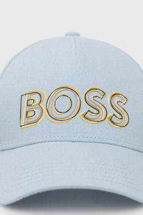 BOSS sapca din bumbac Boss Athleisure cu imprimeu