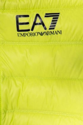 EA7 Emporio Armani geaca de puf pentru copii culoarea rosu