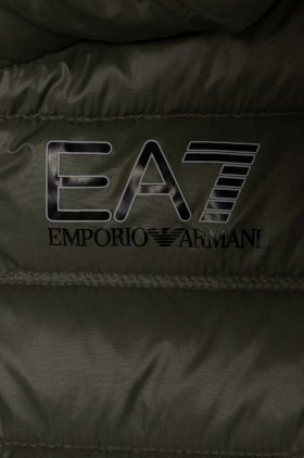 EA7 Emporio Armani geaca de puf pentru copii culoarea rosu