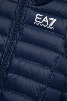 EA7 Emporio Armani geaca de puf pentru copii culoarea rosu