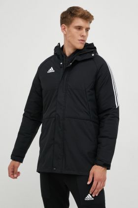 adidas Performance geaca barbati, culoarea negru, de iarna