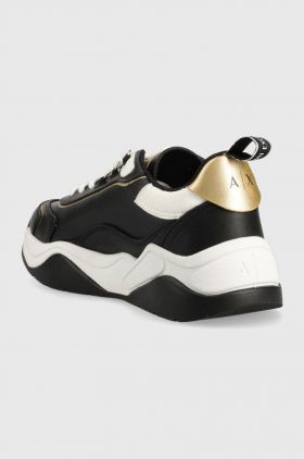 Armani Exchange sneakers din piele culoarea negru