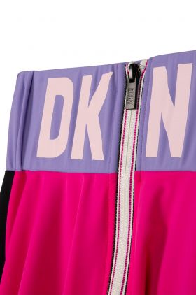 Dkny fusta fete culoarea roz, mini, evazati