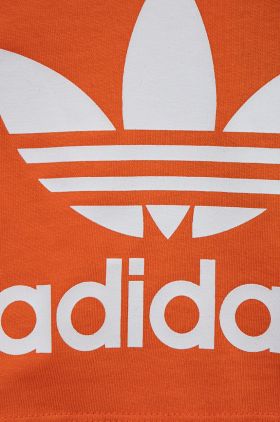 adidas Originals tricou de bumbac pentru copii culoarea portocaliu, cu imprimeu