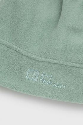 Jack Wolfskin caciula culoarea verde, din tesatura neteda