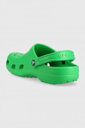 Crocs papuci Classic culoarea verde 10001