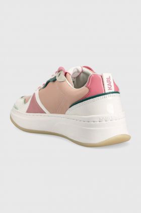 Karl Lagerfeld sneakers din piele Elektra Ii Lo culoarea roz
