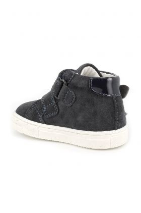 Primigi sneakers de piele întoarsă pentru copii culoarea albastru marin