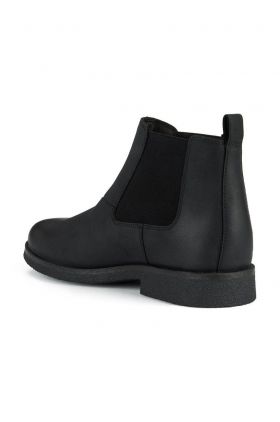 Geox pantofi de piele intoarsa Uomo Claudio barbati, culoarea negru