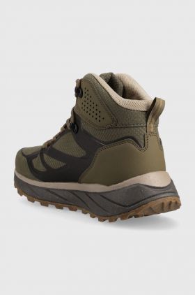 Jack Wolfskin pantofi Terraventure Texapore mid barbati, culoarea verde, izolat