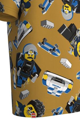 Lego Wear tricou de bumbac pentru copii culoarea galben, modelator