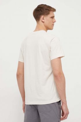 Jack Wolfskin tricou din bumbac barbati, culoarea verde, neted