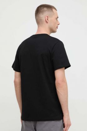 Jack Wolfskin tricou din bumbac barbati, culoarea verde, neted