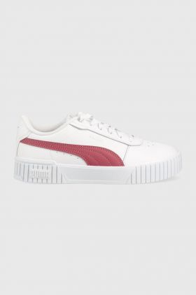Puma sneakers Carina 2.0 culoarea alb 385849