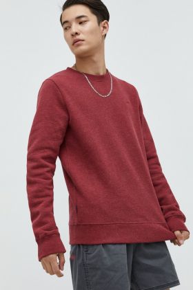 Superdry bluza barbati, culoarea bordo, melanj