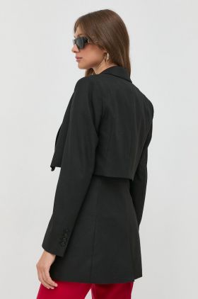 Karl Lagerfeld sacou culoarea roz, cu doua randuri de nasturi, neted