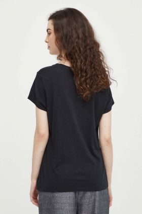 American Vintage tricou femei, culoarea bej