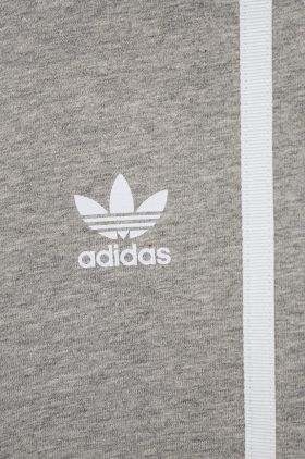 adidas Originals leggins copii culoarea gri, cu imprimeu