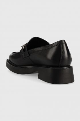 Vagabond Shoemakers mocasini de piele Jillian femei, culoarea negru, cu platforma