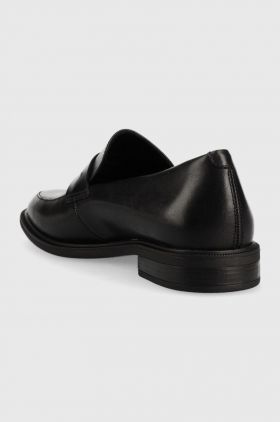 Vagabond Shoemakers mocasini de piele Frances 2.0 femei, culoarea negru, cu toc plat