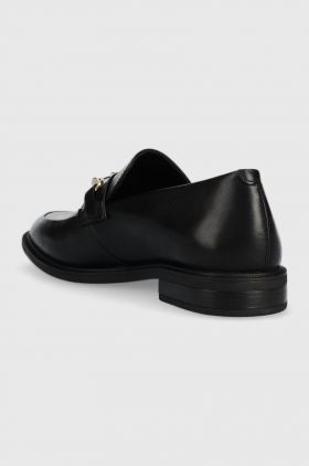 Vagabond Shoemakers mocasini de piele Frances 2.0 femei, culoarea negru, cu toc plat