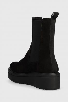 Vagabond Shoemakers ghete chelsea de piele Tara femei, culoarea negru, cu platforma