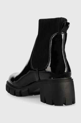 Steve Madden botine Hutch femei, culoarea negru, cu platforma