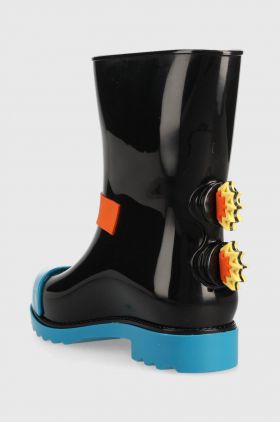 Melissa cizme copii Rain Boot + Fabula Inf culoarea negru