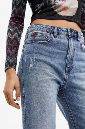 Desigual jeansi femei , high waist