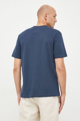 GAP tricou din bumbac culoarea albastru marin, cu imprimeu