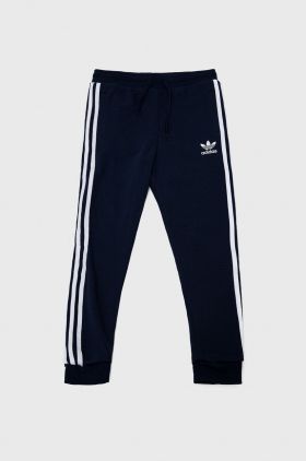 adidas Originals pantaloni de trening pentru copii culoarea albastru marin, cu imprimeu