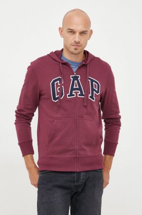 GAP bluza barbati, culoarea violet, cu imprimeu