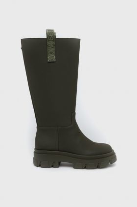 Steve Madden cizme Lodge femei, culoarea verde, cu platforma