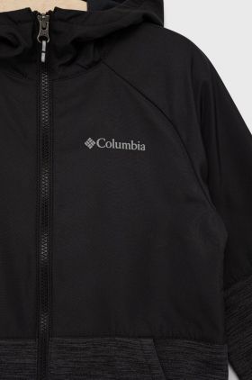 Columbia bluza copii culoarea negru, neted