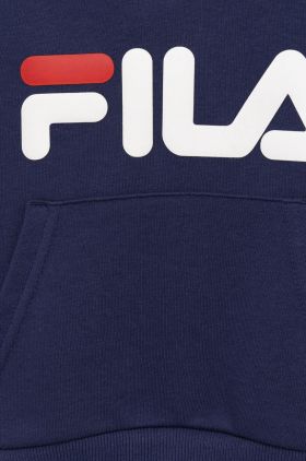 Fila bluza copii culoarea albastru marin, neted