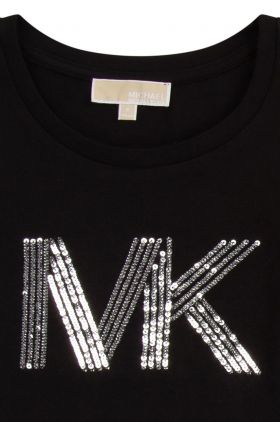 Michael Kors longsleeve din bumbac pentru copii culoarea alb