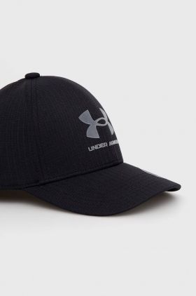 Under Armour șapcă de baseball pentru copii culoarea negru, cu imprimeu