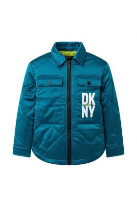 Dkny geaca copii culoarea turcoaz