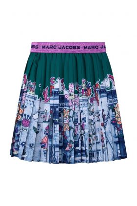 Marc Jacobs fusta fete culoarea verde, midi, evazati